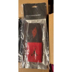 Jordan Jumpman Wings Wristbands Nike Gym Red Red/Black Air Jordan Workout NEW